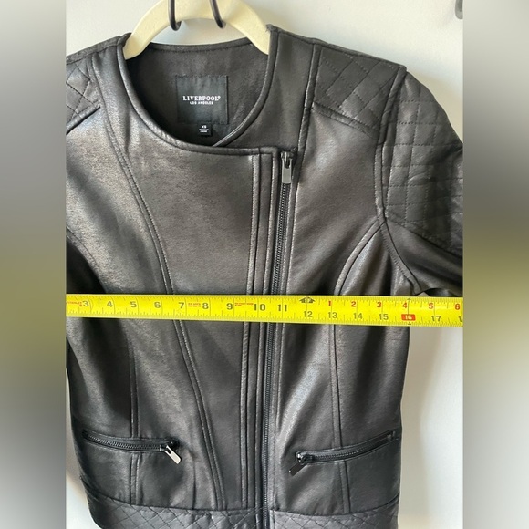 Liverpool Los Angeles, XS, lightweight faux leather moto biker jacket, like new - Picture 6 of 9